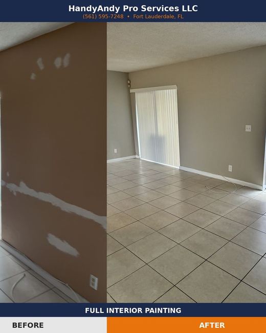 Rental repaint, before and after